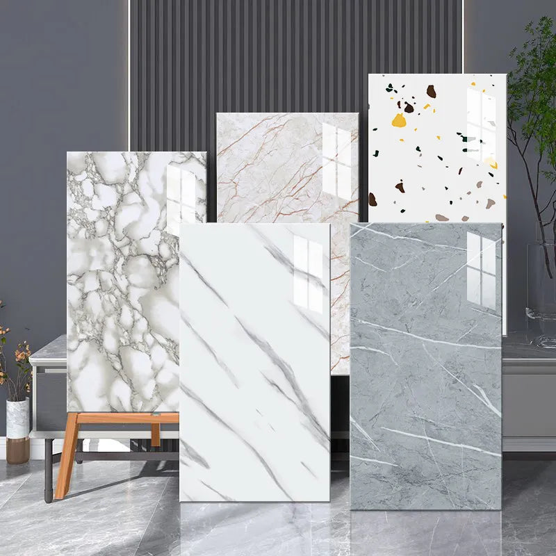 Wall Stickers Self-adhesive Imitation Ceramic Tile Wallpaper Waterproof Marble Sticker 3D Room Wall Decor Kitchen Accessories